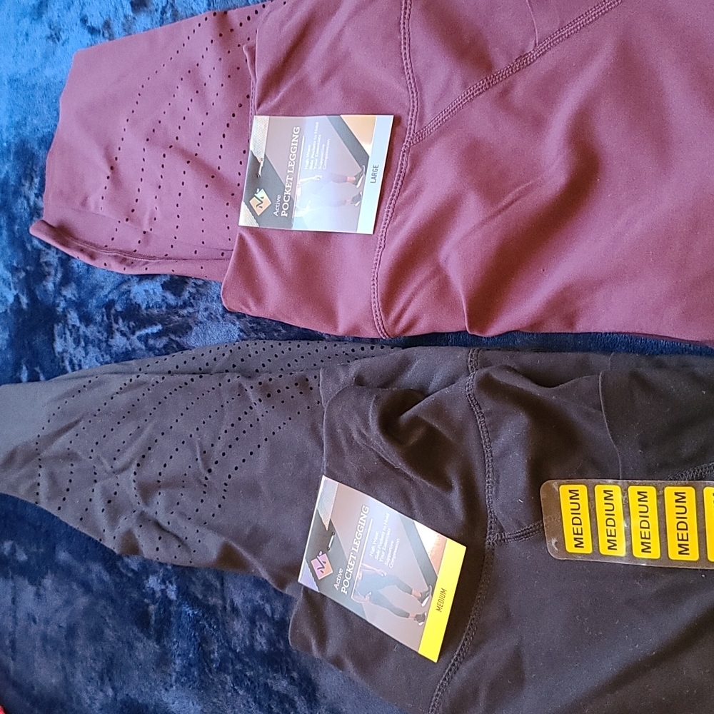 2 pair pocket leggings